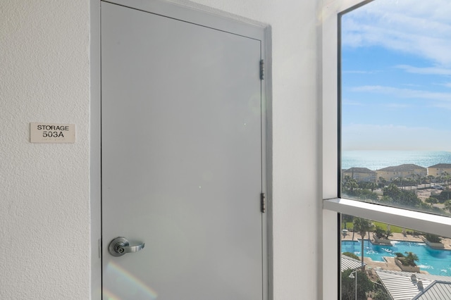 room details with a water view