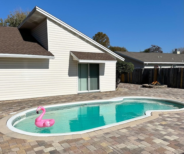 view of pool with a patio area