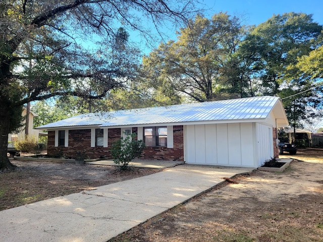 view of ranch-style house