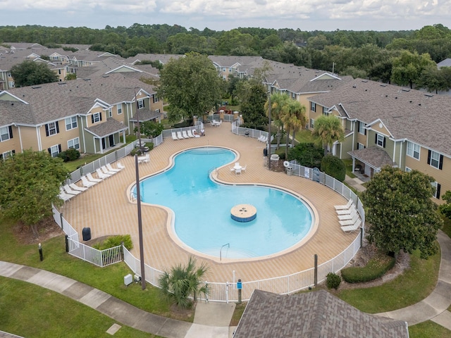 view of pool