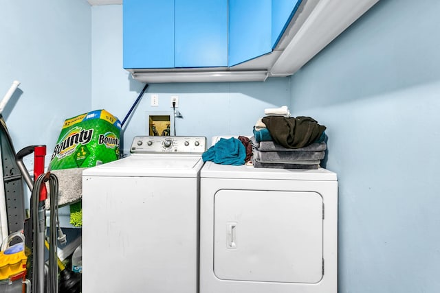 laundry area featuring washer and dryer