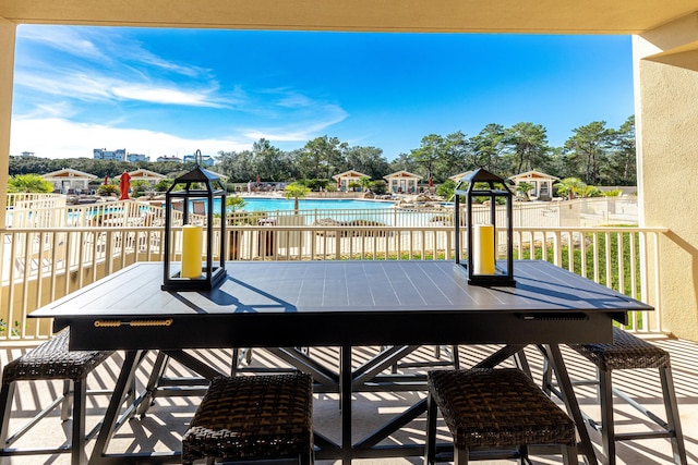 view of balcony