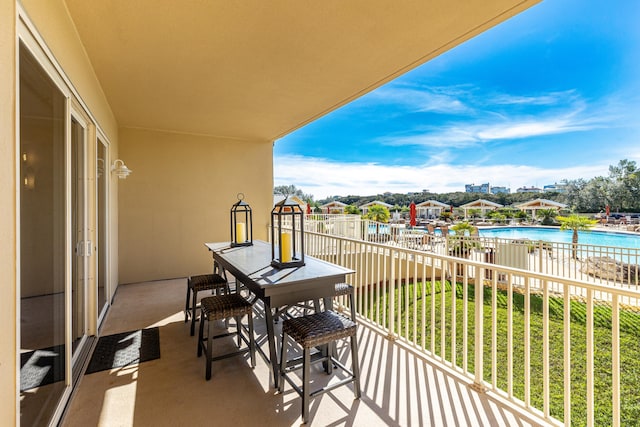 view of balcony