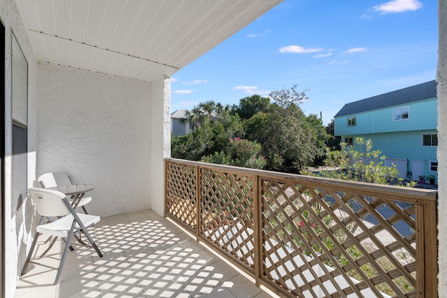 view of balcony