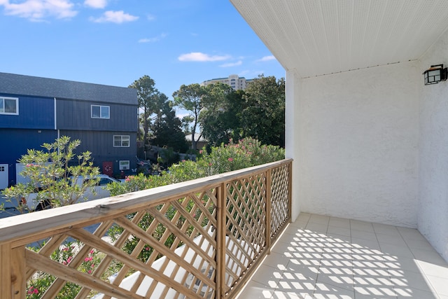 view of balcony