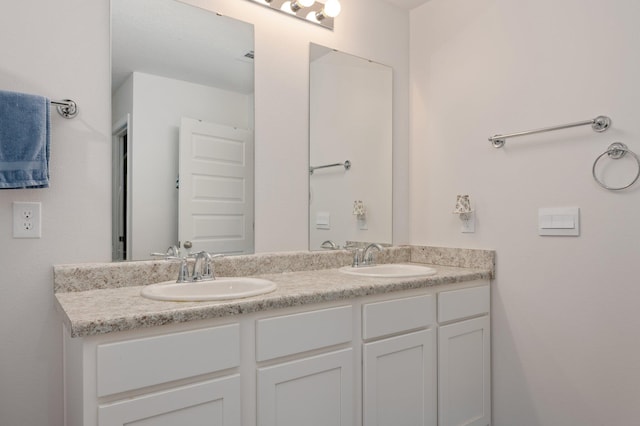 bathroom with vanity