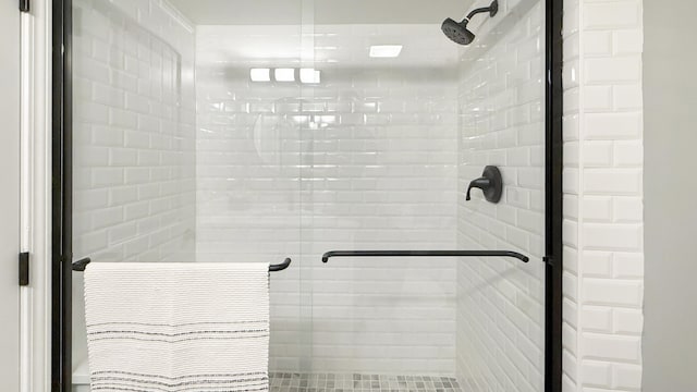 bathroom with walk in shower