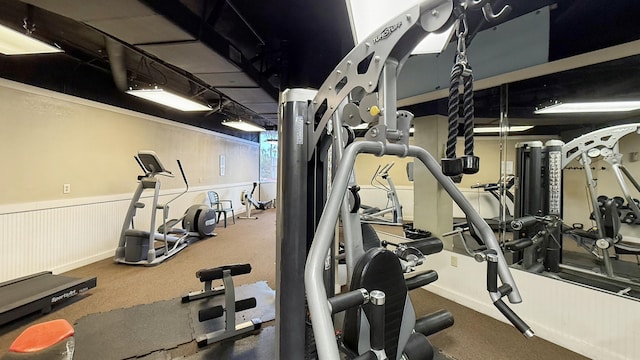 view of exercise room