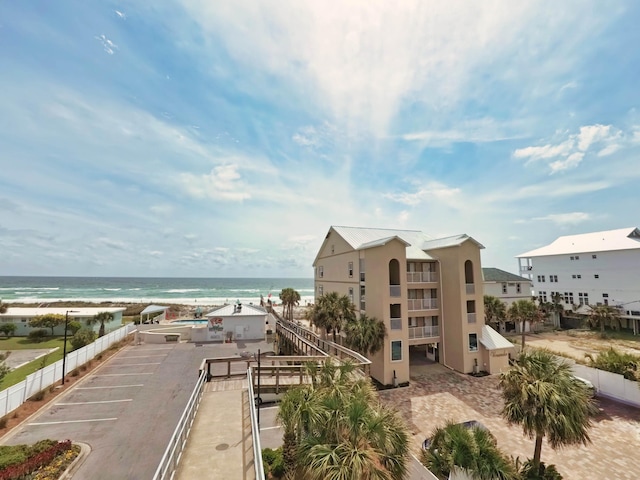 property view of water with a view of the beach