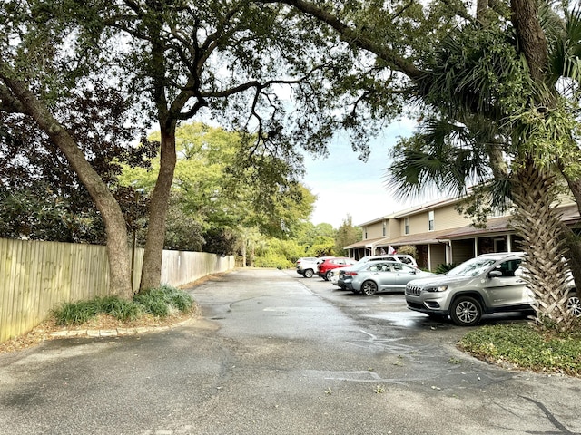 view of vehicle parking