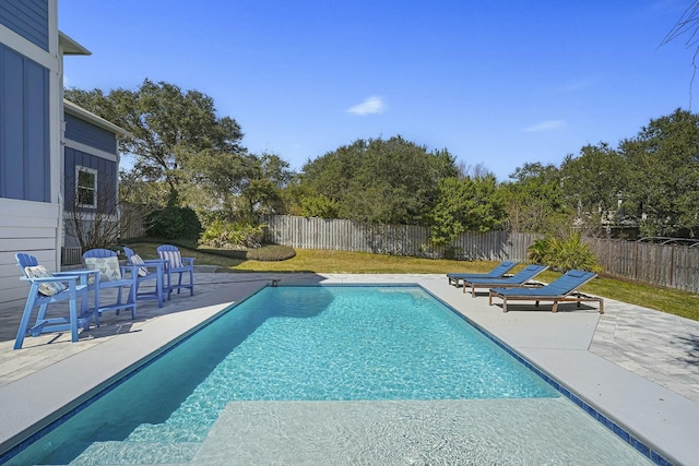 view of pool with a patio