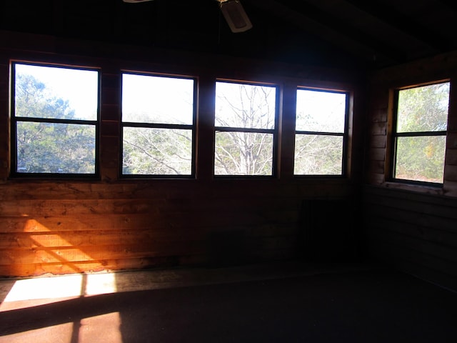 room details with wooden walls