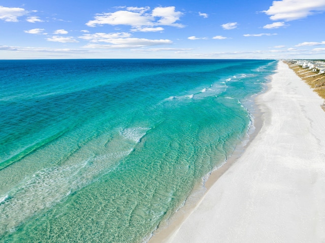 water view featuring a beach view