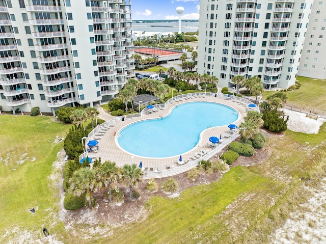 8501 Gulf Blvd Unit 3A, Navarre, FL 32566 - view of pool featuring a water view