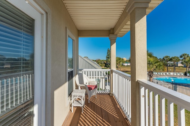 view of balcony