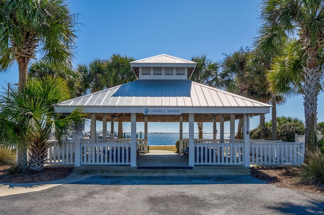 view of property's community featuring a gazebo