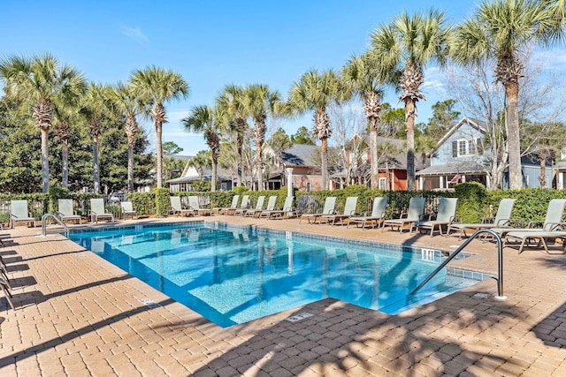 view of pool with a patio area