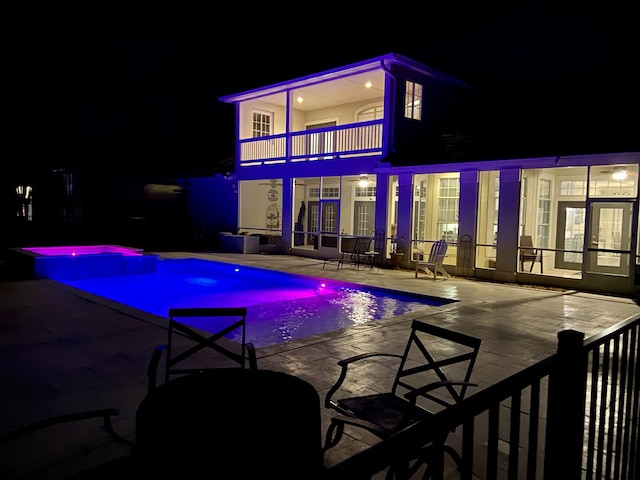 view of pool with a patio