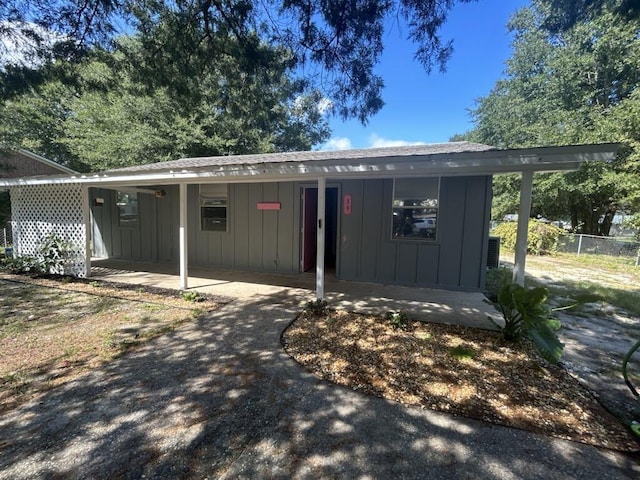 view of ranch-style home