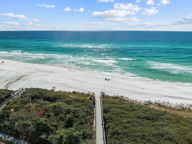 water view with a beach view