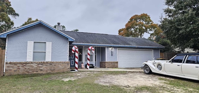 ranch-style house with a garage