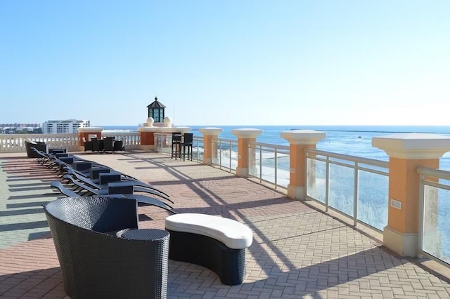 10 Harbor Blvd Unit W528, Destin, FL 32541 - patio / terrace with a water view