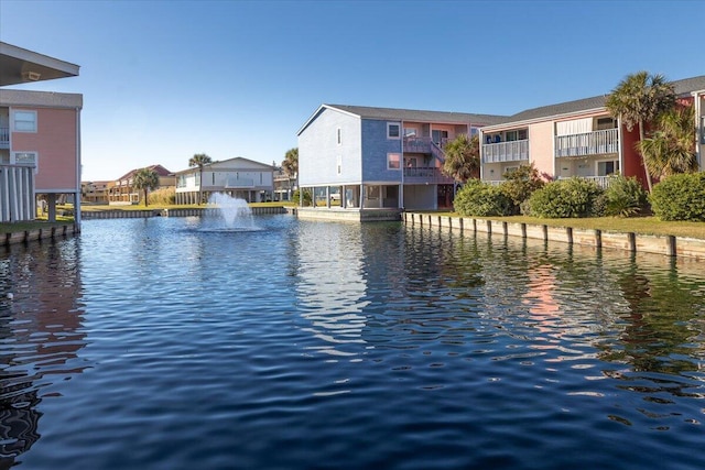 view of water feature