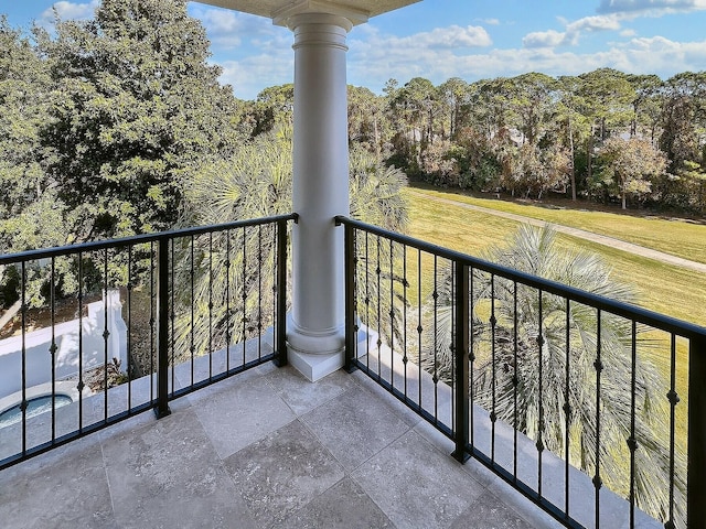 view of balcony