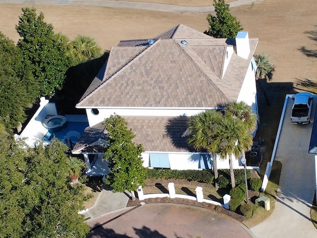 birds eye view of property