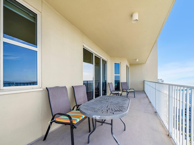 view of balcony