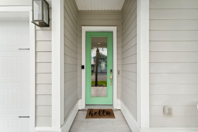 view of entrance to property