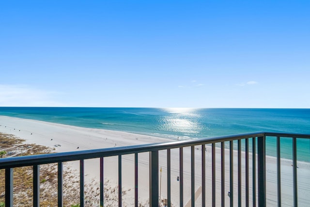 water view featuring a view of the beach