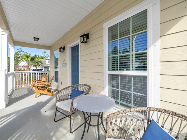 view of patio with covered porch