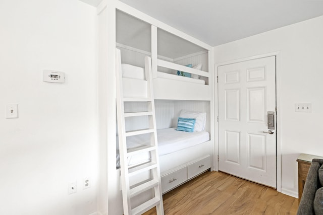 unfurnished bedroom featuring light hardwood / wood-style floors