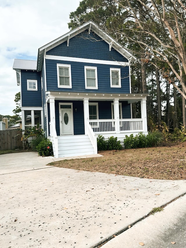 view of front of property