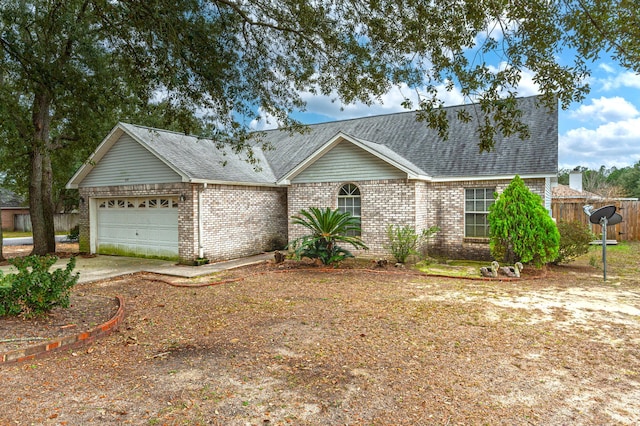 ranch-style house with a garage