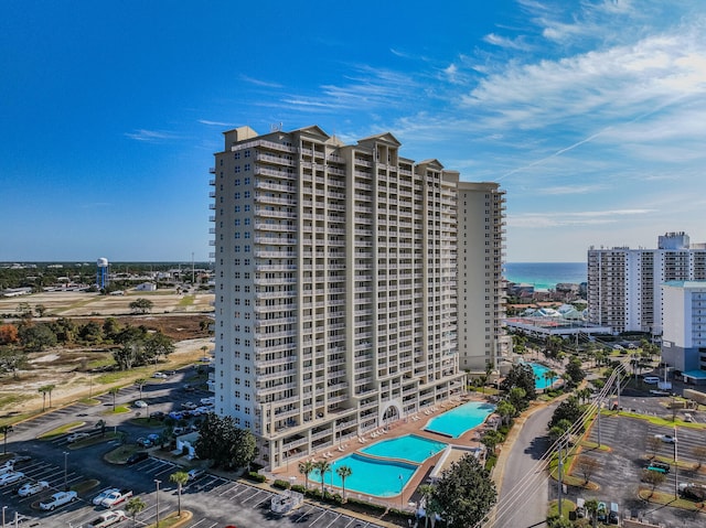 view of property featuring a water view