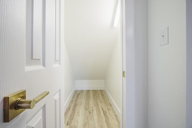 interior space featuring light wood-type flooring