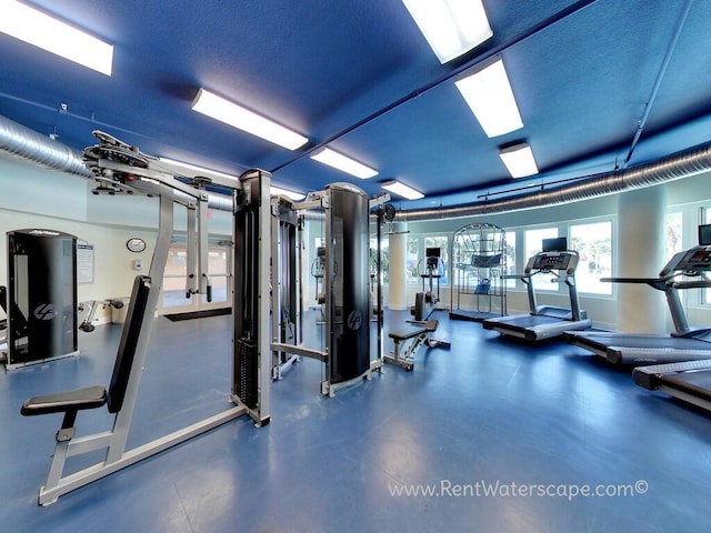 view of exercise room