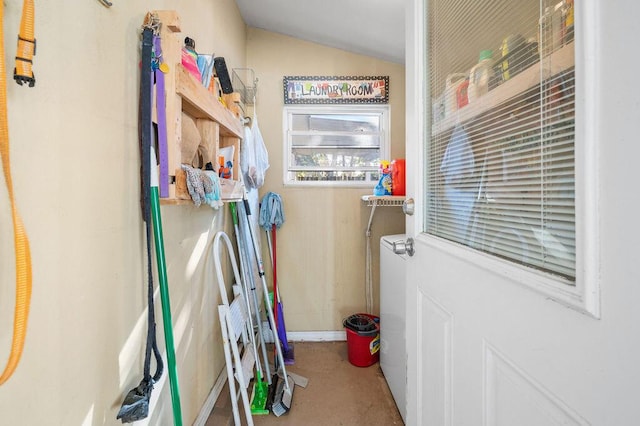 view of laundry room