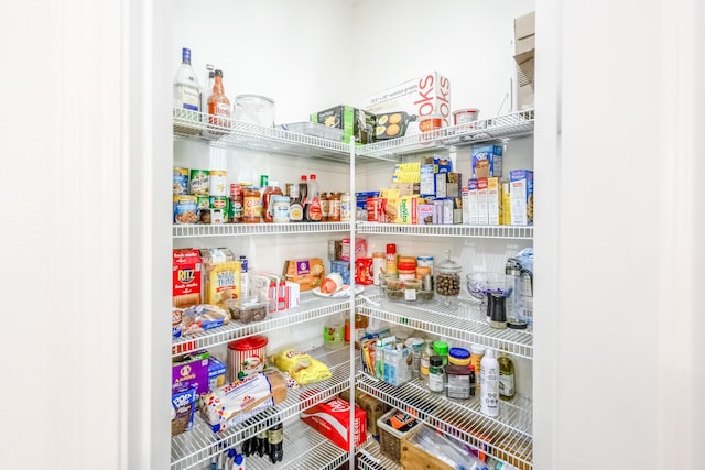 view of pantry