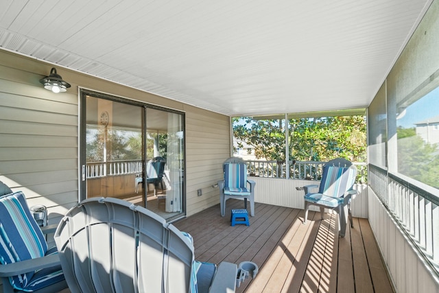 sunroom / solarium with a wealth of natural light