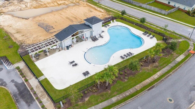 238 Partridge Ln, Freeport, FL 32439 - drone / aerial view of a pool