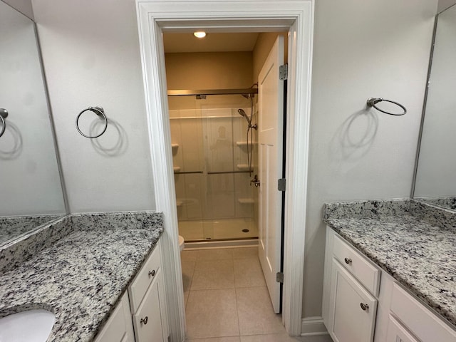 238 Partridge Ln, Freeport, FL 32439 - full bath with a shower stall, vanity, and tile patterned floors