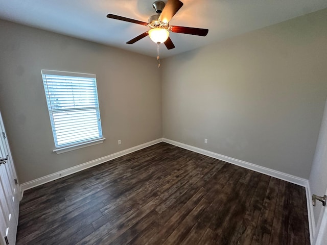 238 Partridge Ln, Freeport, FL 32439 - empty room featuring dark wood-type flooring and ceiling fan