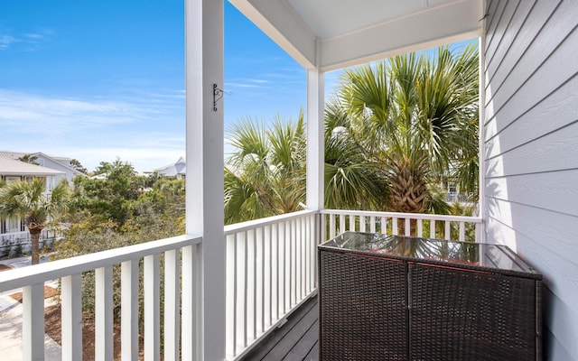 view of balcony