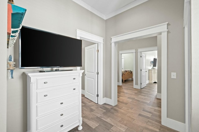 interior space with light hardwood / wood-style floors