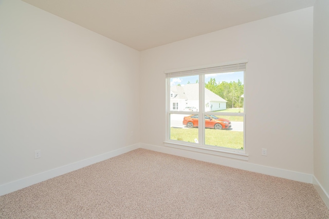 view of carpeted empty room