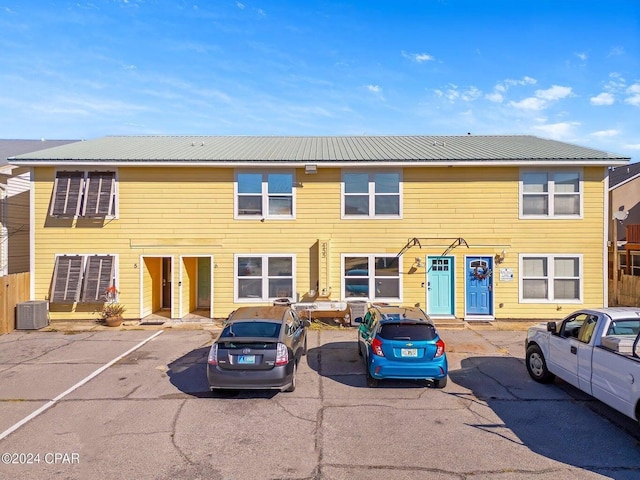 view of front of house with central AC unit