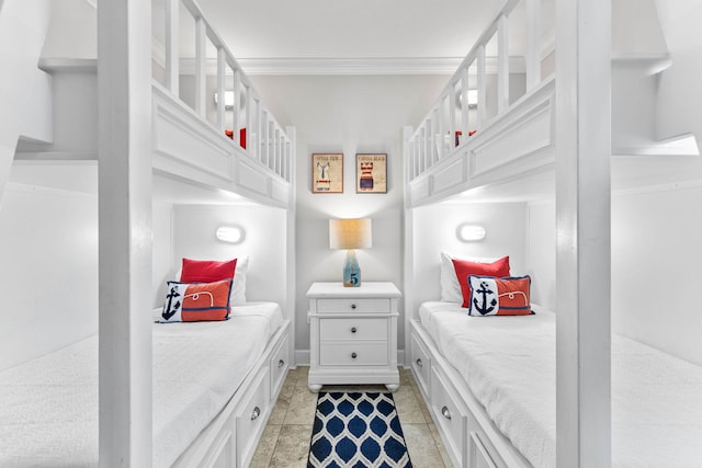 view of tiled bedroom